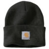 'Carhartt' Acrylic Watch Knit Hat - Black -Carhartt A18 BLK S19 1024x1024@2x