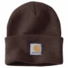 'Carhartt' Acrylic Knit Watch Hat - Dark Brown -Carhartt A18 DKB S19 1024x1024@2x