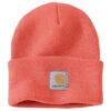 'Carhartt' Acrylic Watch Knit Hat - Electric Coral -Carhartt A18 Q48 MF22 e 1024x1024@2x
