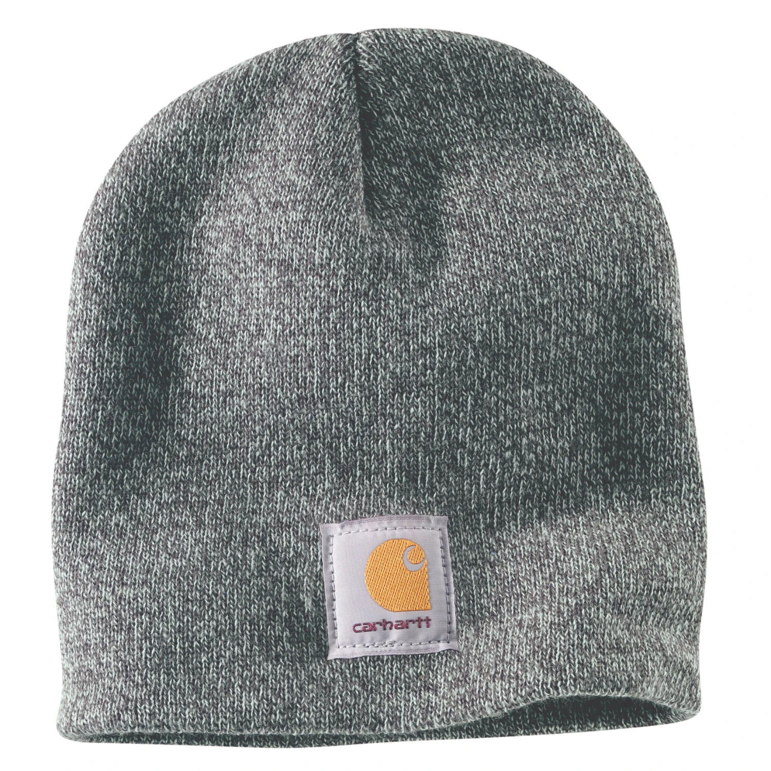'Carhartt' Men's Acrylic Knit Beanie - Heather Grey / Coal Heather 'Carhartt' Men's Acrylic Knit Beanie - Heather Grey / Coal Heather -Carhartt