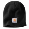 'Carhartt' Men's Acrylic Knit Beanie - Black 2 'Carhartt' Men's Acrylic Knit Beanie - Black -Carhartt A205 BLK S19 1024x1024@2x