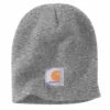 'Carhartt' Men's Acrylic Knit Beanie - Heather Grey -Carhartt A205 HGY S19 1024x1024@2x