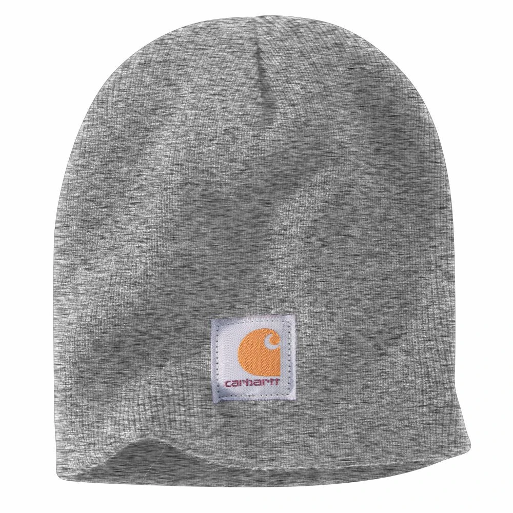 'Carhartt' Men's Acrylic Knit Beanie - Heather Grey 'Carhartt' Men's Acrylic Knit Beanie - Heather Grey -Carhartt