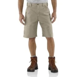'Carhartt' Men's Loose Fit Canvas Utility Work Short - Tan