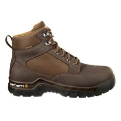 'Carhartt' Men's 6" Rugged Flex® EH WP Steel Toe - Chocolate Brown / Oil Tan