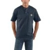 'Carhartt' Men's Pocket Short Sleeve Workwear Henley Tee - Dark Cobalt -Carhartt K84413 MF18 1 1024x1024@2x