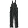 'Carhartt' Men's Unlined Duck Zip To Thigh Bib Overall - Black 1 'Carhartt' Men's Unlined Duck Zip To Thigh Bib Overall - Black -Carhartt R37 BLK S19 1024x1024@2x