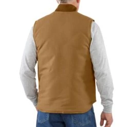 'Carhartt' Men's Duck Vest Arctic Quilt Lined - Carhartt Brown -Carhartt V01BRN AVB MF18 1024x1024@2x