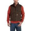 'Carhartt' Men's Sandstone Mock-Neck Sherpa Vest - Dark Brown 1 'Carhartt' Men's Sandstone Mock-Neck Sherpa Vest - Dark Brown -Carhartt V33DKB MF18 1 1024x1024@2x