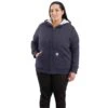 'Carhartt' Women's Clarksburg Sherpa-lined Full Zip Hoodie - Graystone Heather -Carhartt full 102787v11 wf20p cm 1024x1024@2x